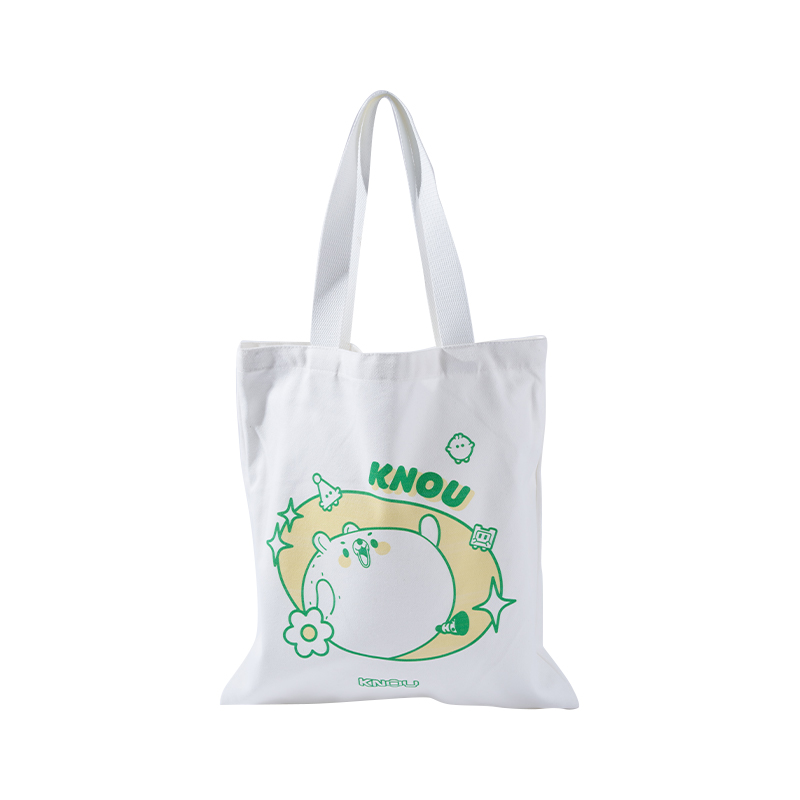 Хлопковая большая сумка с мультяшным узором